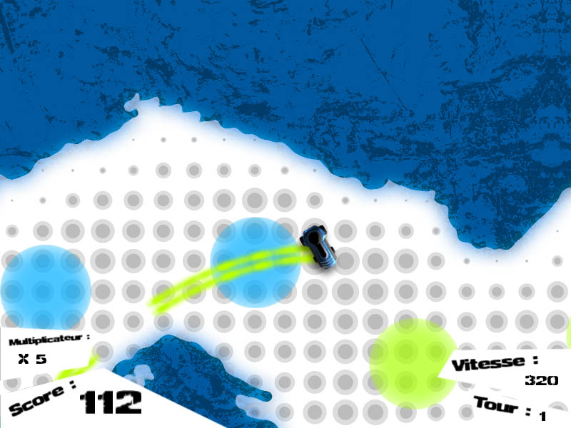 Drift Roads, a game created without programming with GDevelop